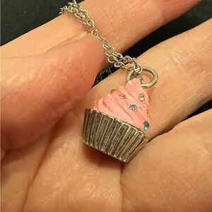 Clair’s Cute Dainty Cupcake Charm Necklace